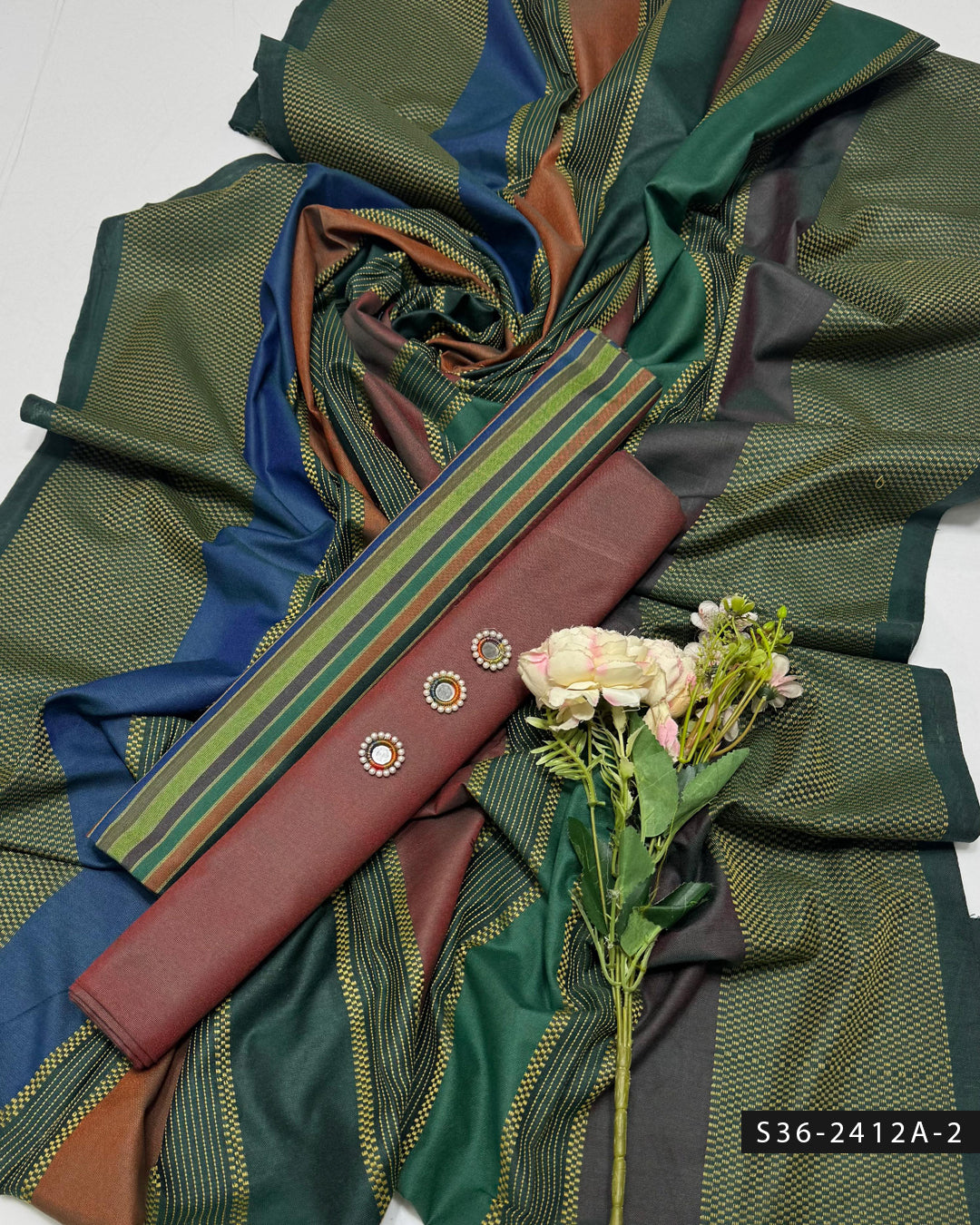 3 PC Unstitched Khadi Dress Collection