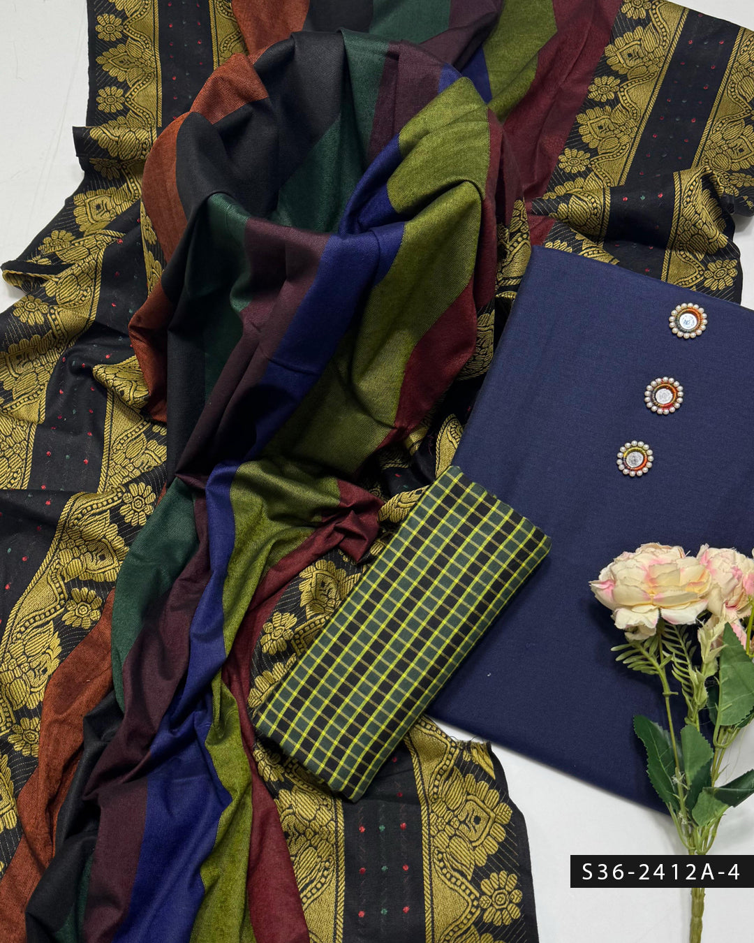 3 PC Unstitched Khadi Dress Collection