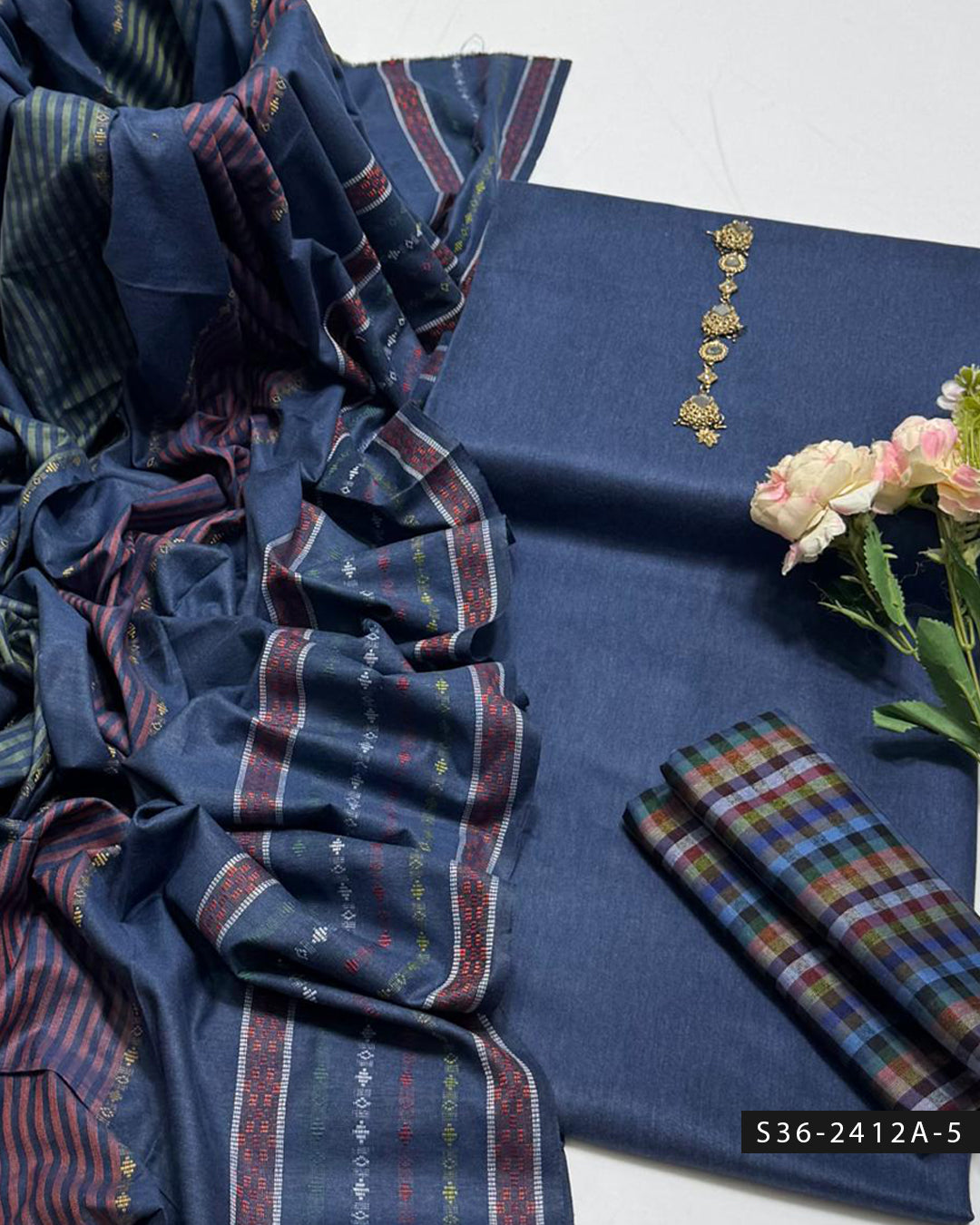 3 PC Unstitched Khadi Dress Collection