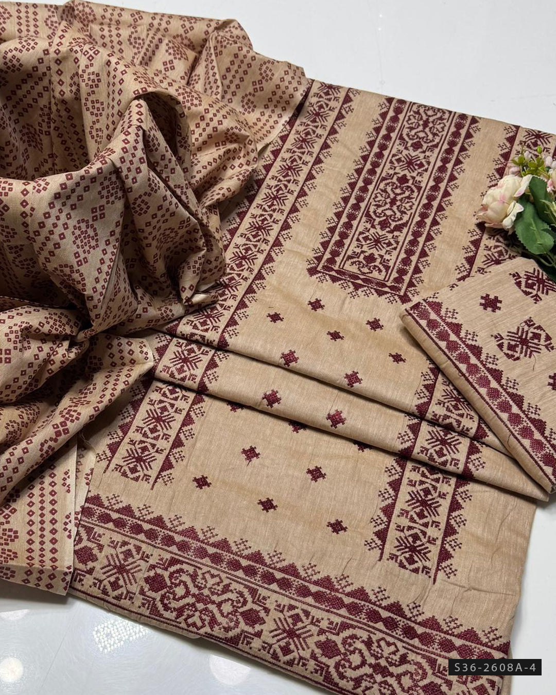 3 PC Unstitched Khaddar Dress Collection