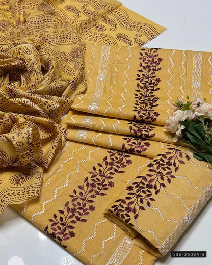 3 PC Unstitched Khaddar Dress Collection