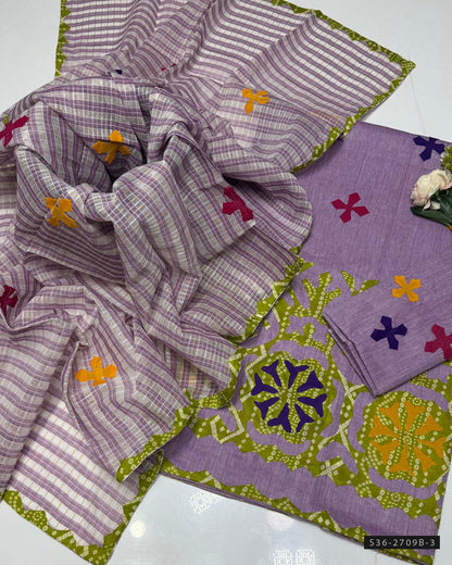 Handmade 3 PC Unstitched Khaddar Dress