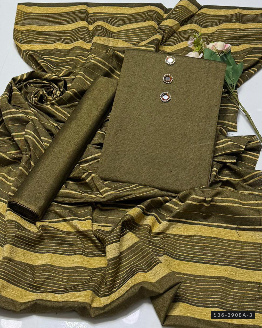 3 PC Unstitched Khaddi Dress Collection