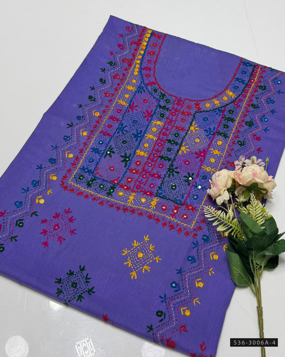 Hand Embroidered Lawn Unstitched Shirt Collection
