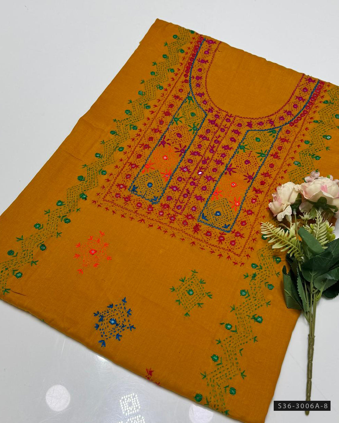 Hand Embroidered Lawn Unstitched Shirt Collection