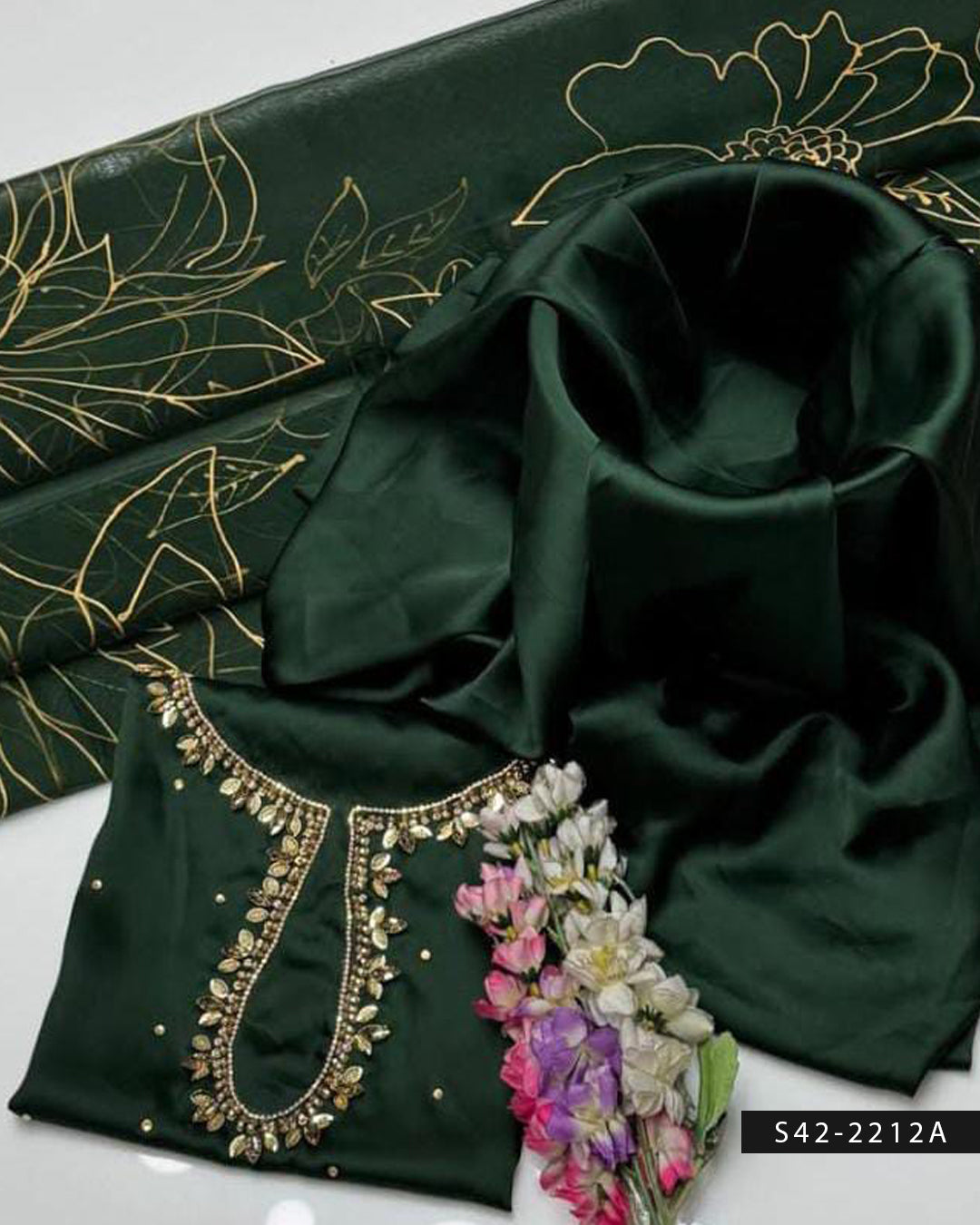 3 PC Unstitched Shamoze Silk Dress Collection