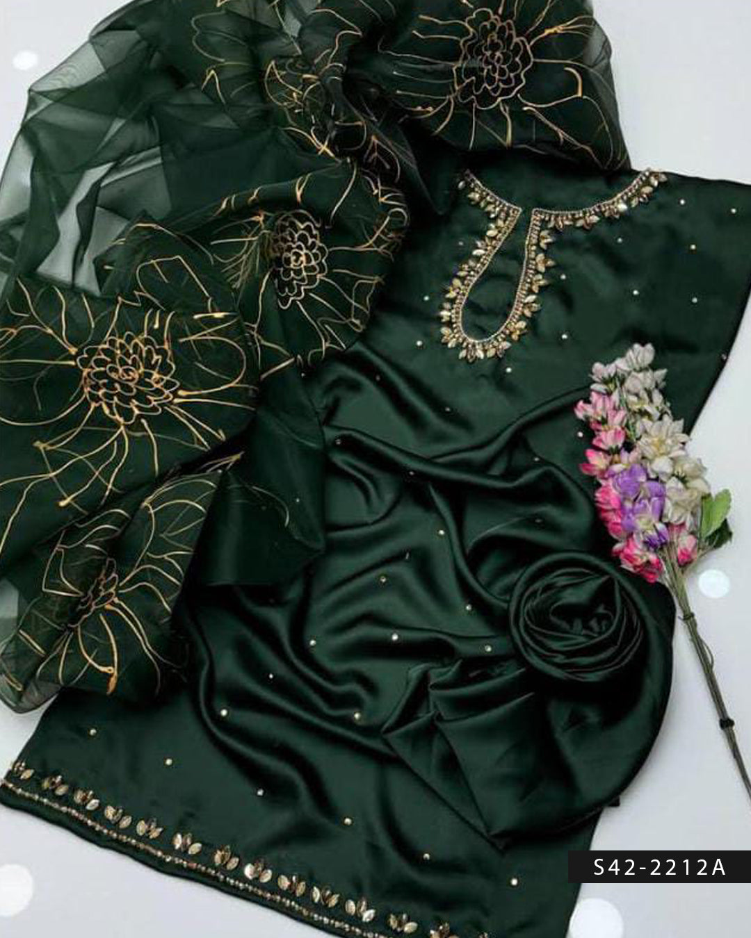 3 PC Unstitched Shamoze Silk Dress Collection