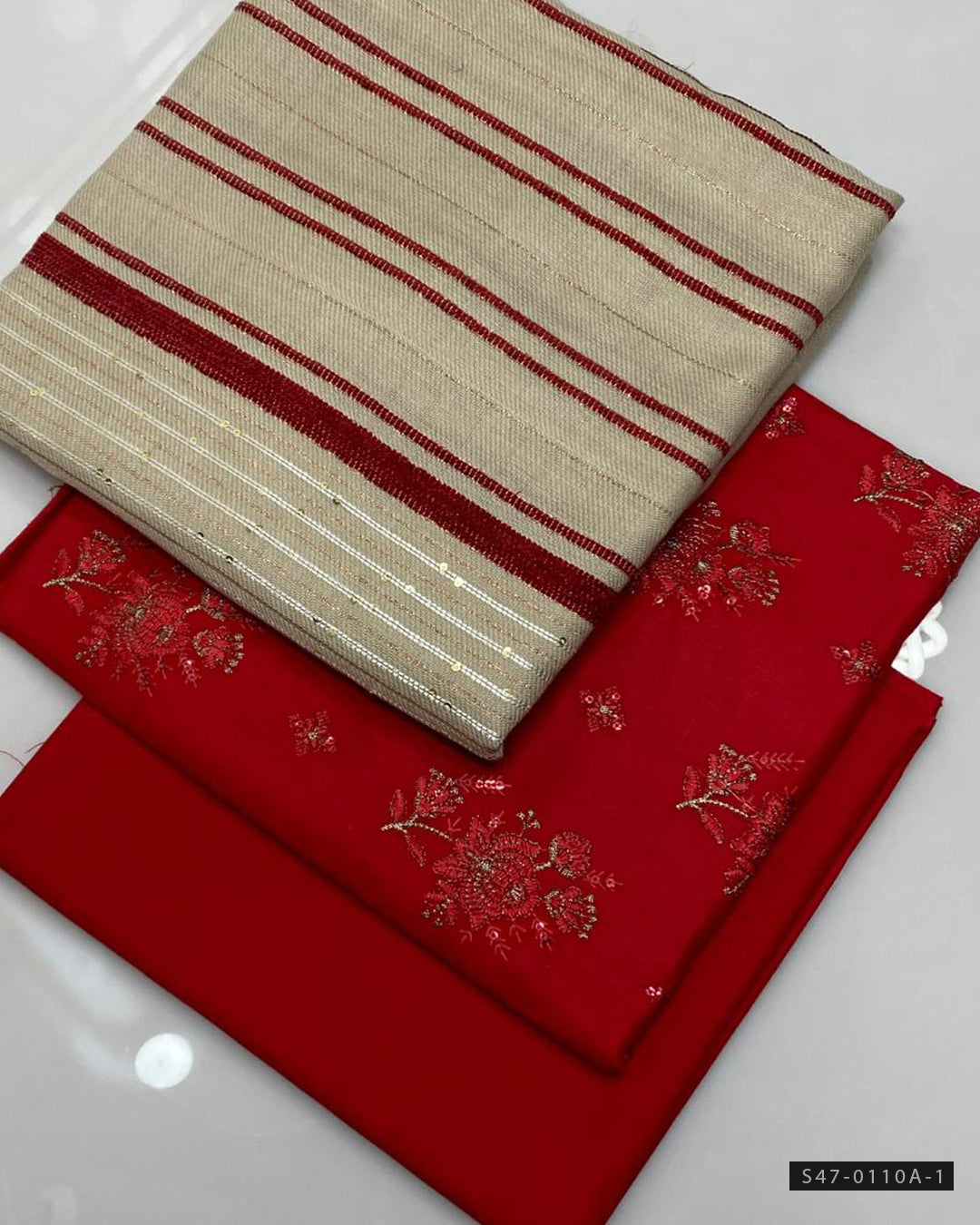 3 PC Unstitched Linen Marina Dress Collection