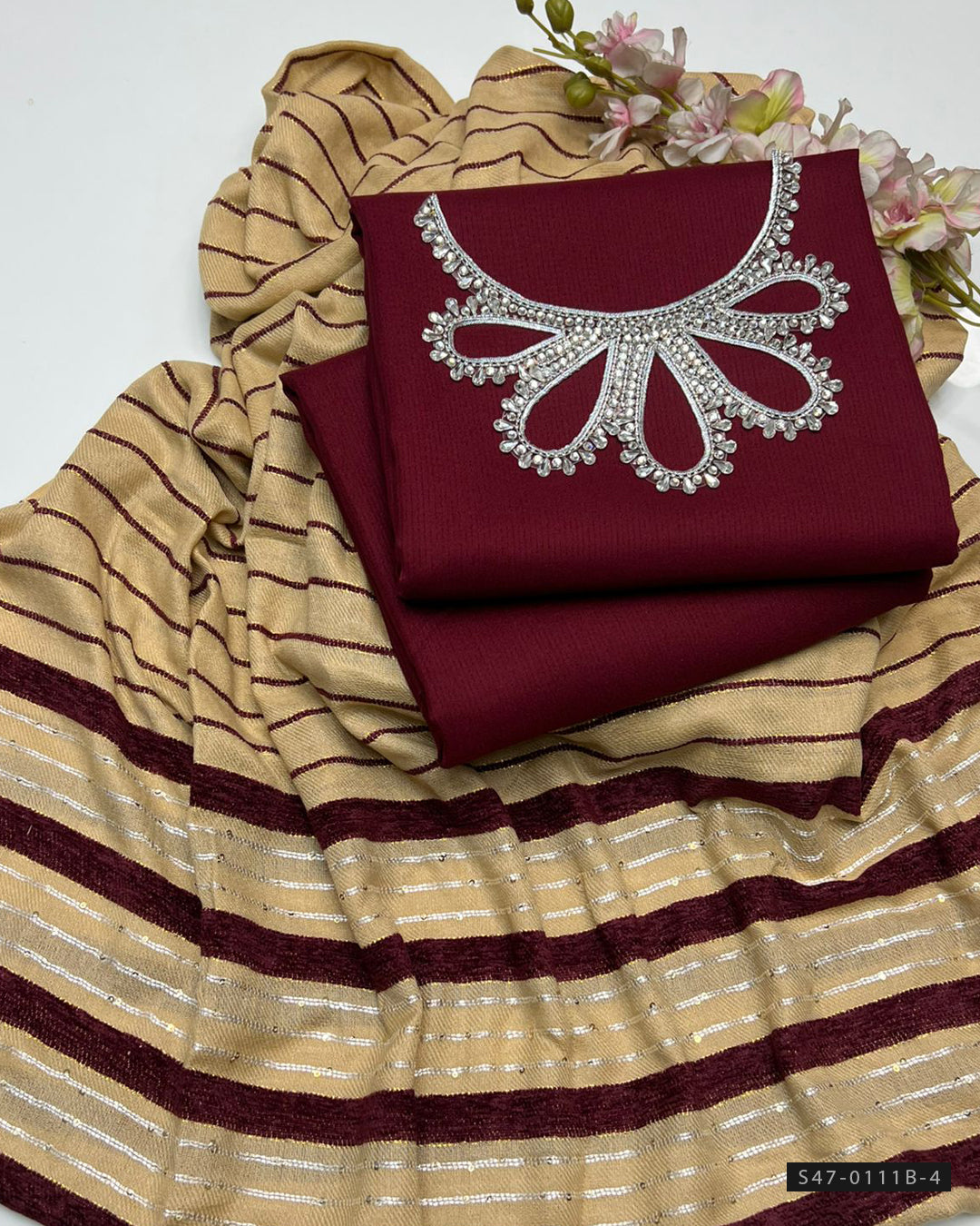 3 PC Unstitched Soft Marina Dress Collection