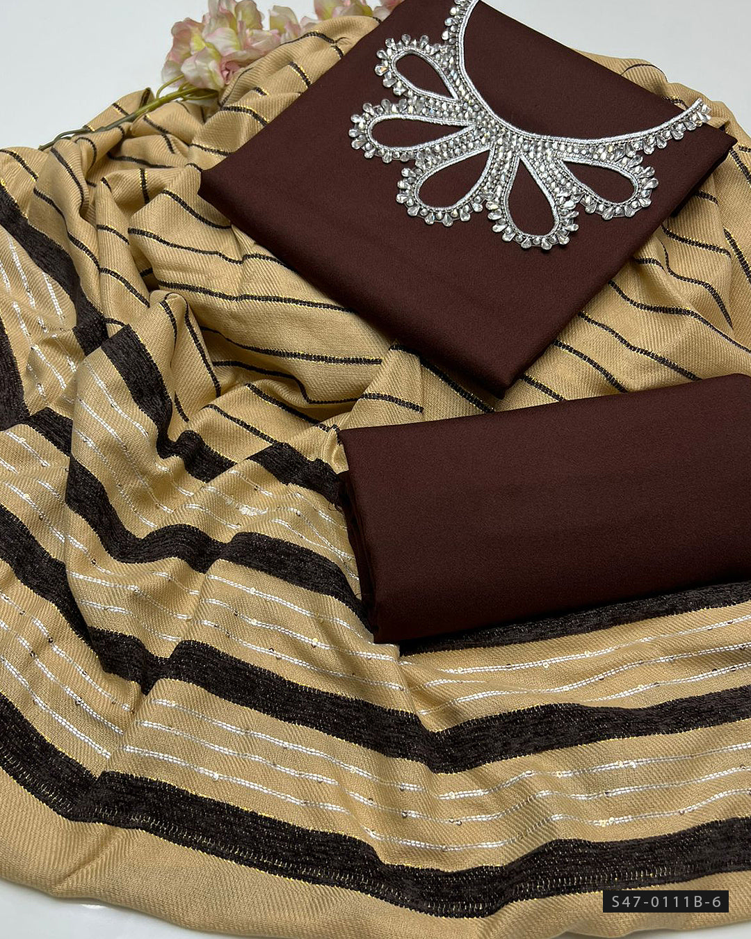 3 PC Unstitched Soft Marina Dress Collection