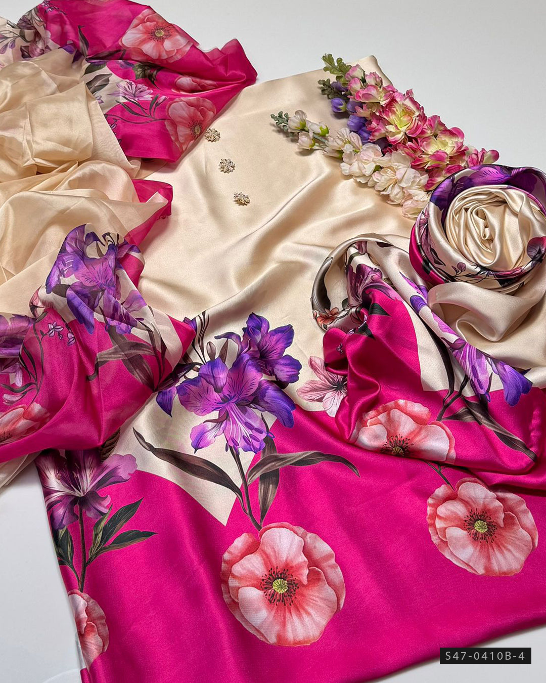 3 PC Unstitched Shamoze Silk Dress Collection
