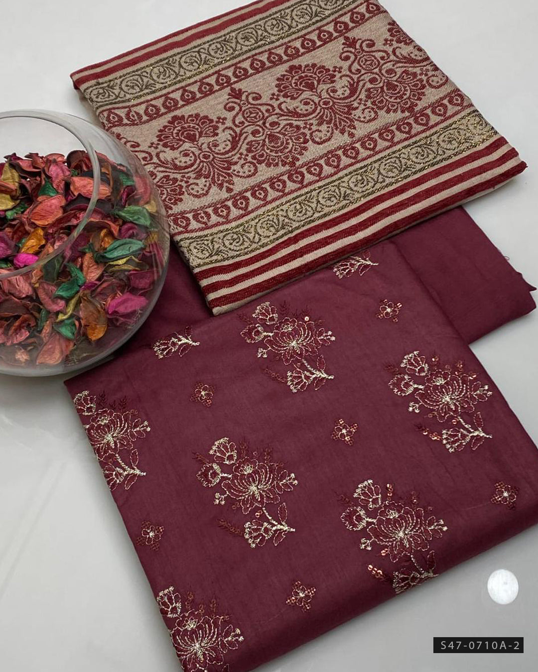 3 PC Unstitched Marina Linen Dress Collection