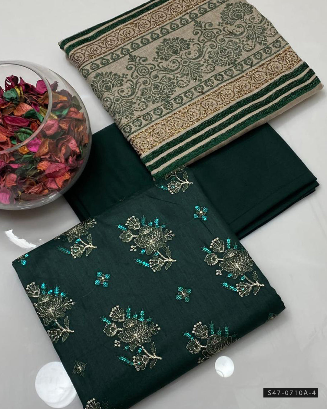 3 PC Unstitched Marina Linen Dress Collection