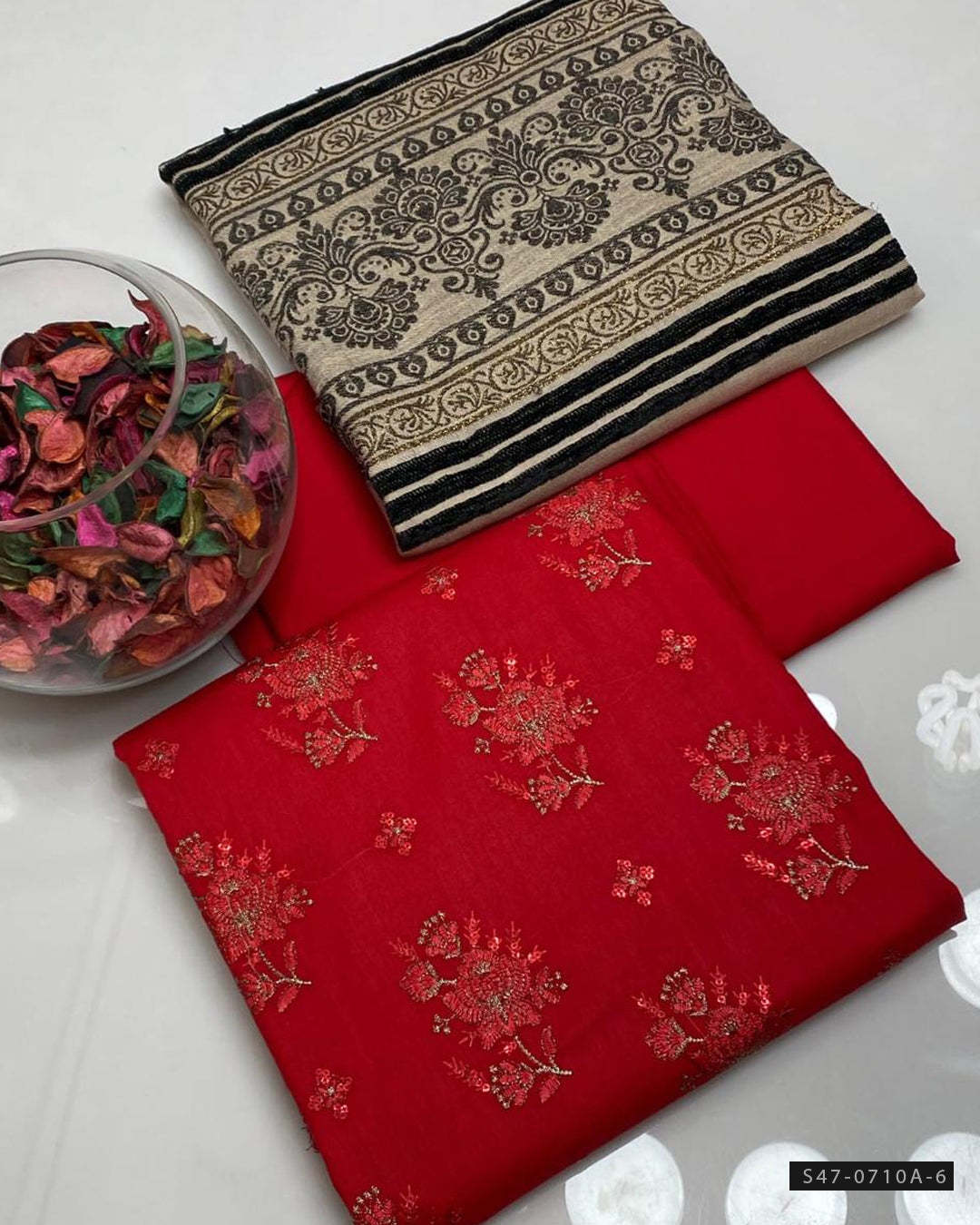 3 PC Unstitched Marina Linen Dress Collection