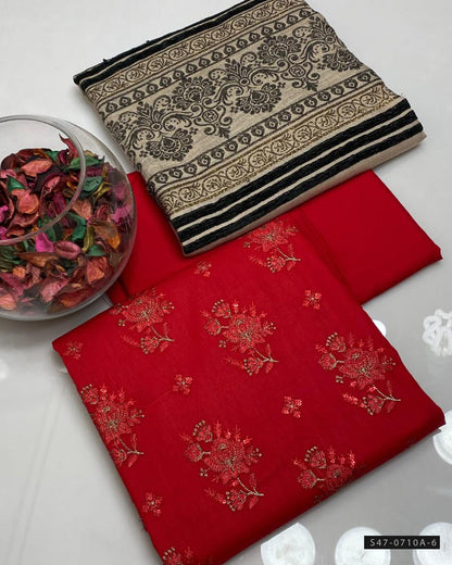 3 PC Unstitched Marina Linen Dress Collection