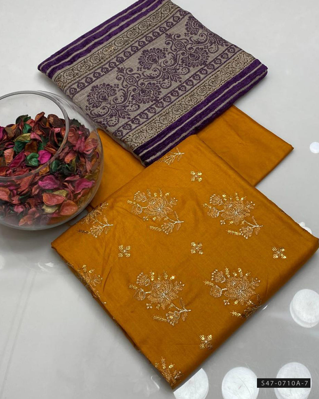 3 PC Unstitched Marina Linen Dress Collection