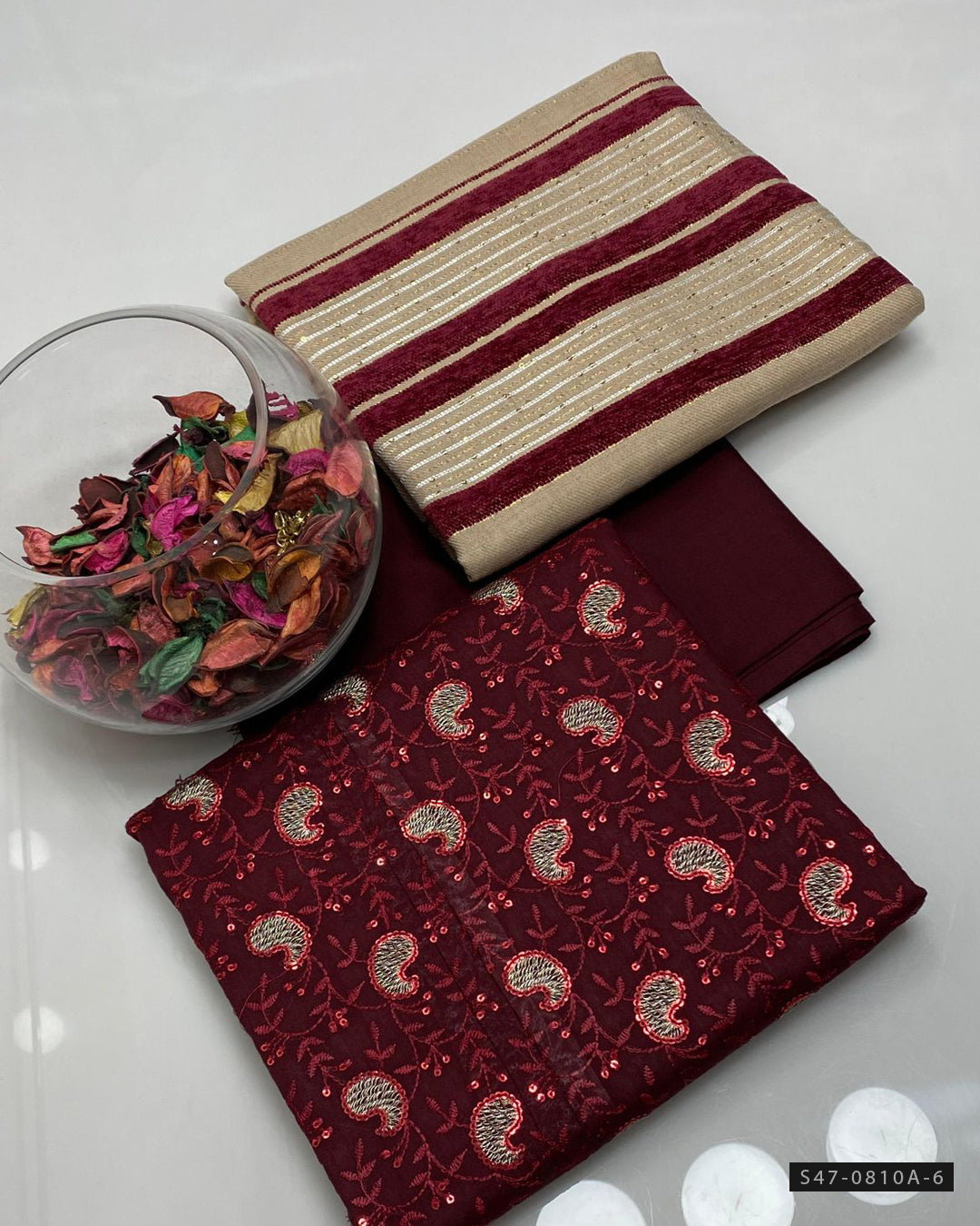 3 PC Unstitched Marina Linen Dress Collection