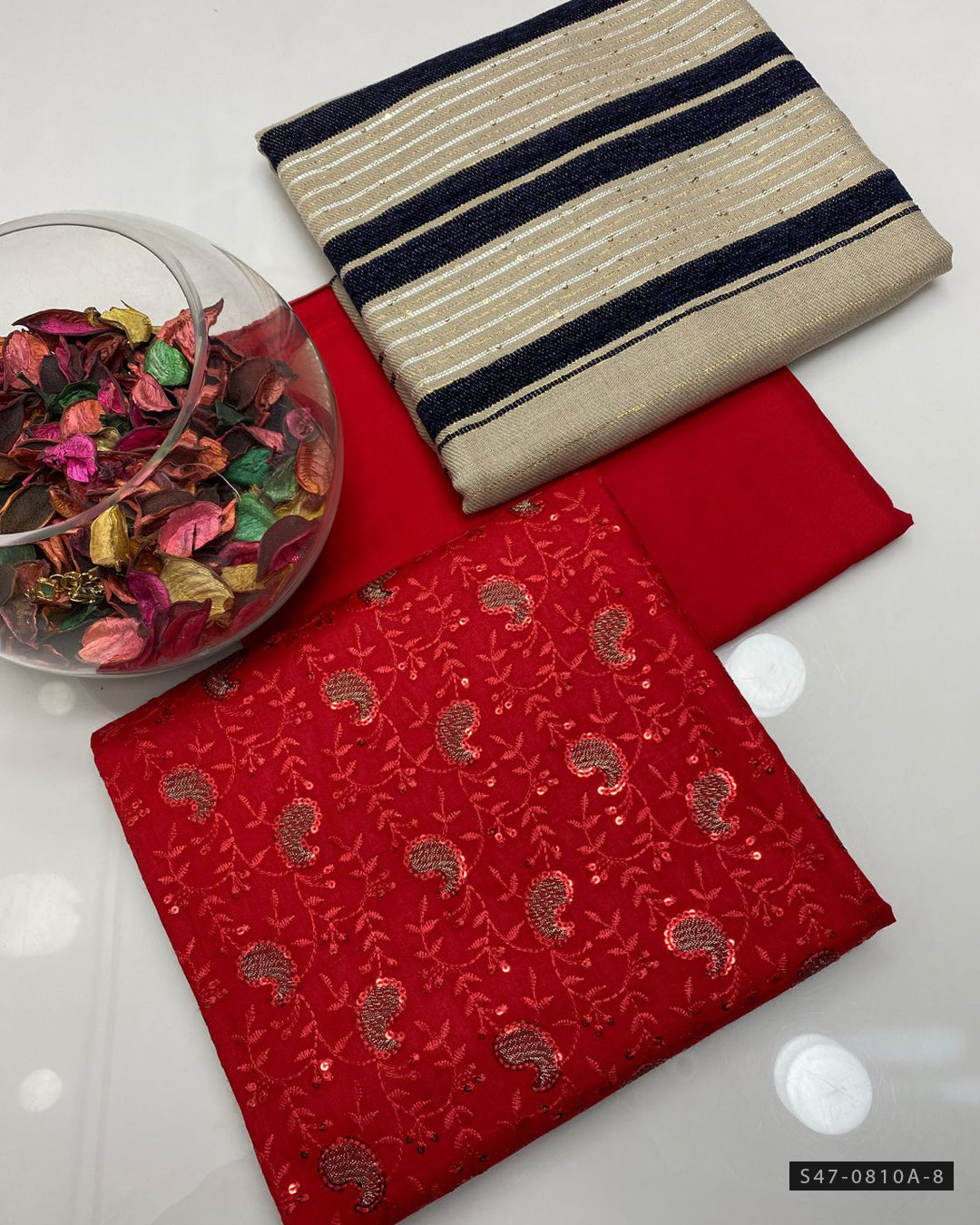3 PC Unstitched Marina Linen Dress Collection