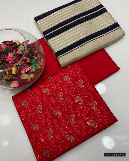 3 PC Unstitched Marina Linen Dress Collection