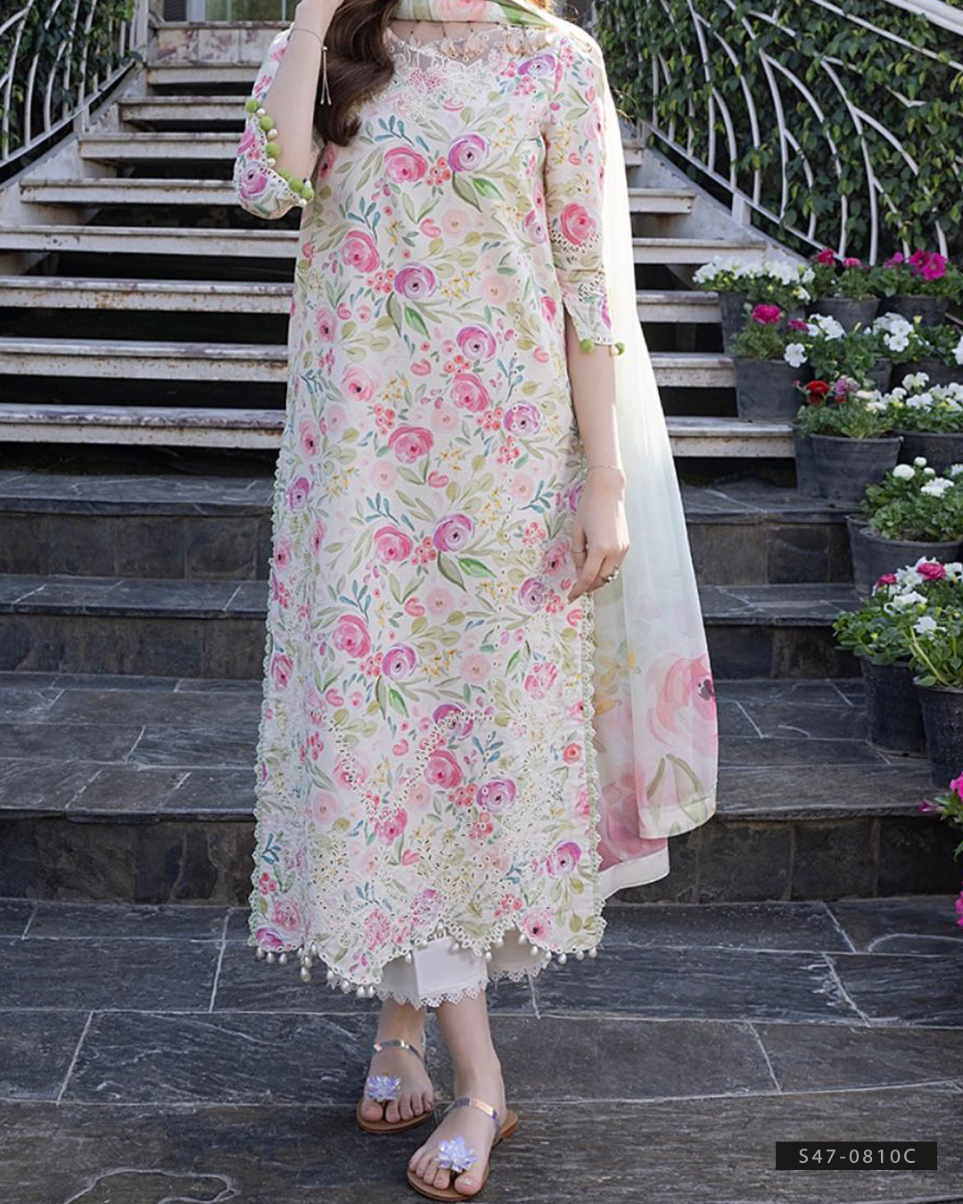 3 PC Unstitched Jacquard Swiss Lawn Dress Collection