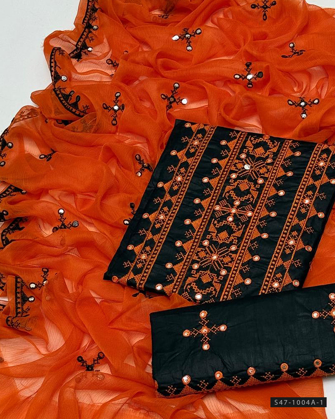 3 PC Unstitched Cotton Lawn Embroidered Dress Collection