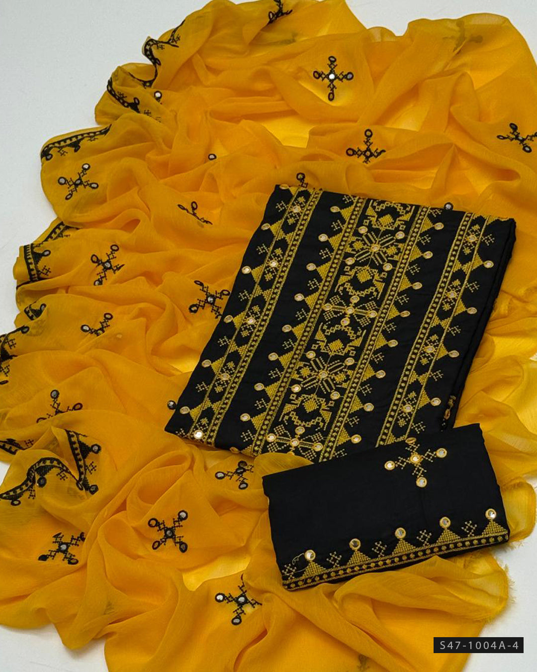 3 PC Unstitched Cotton Lawn Embroidered Dress Collection