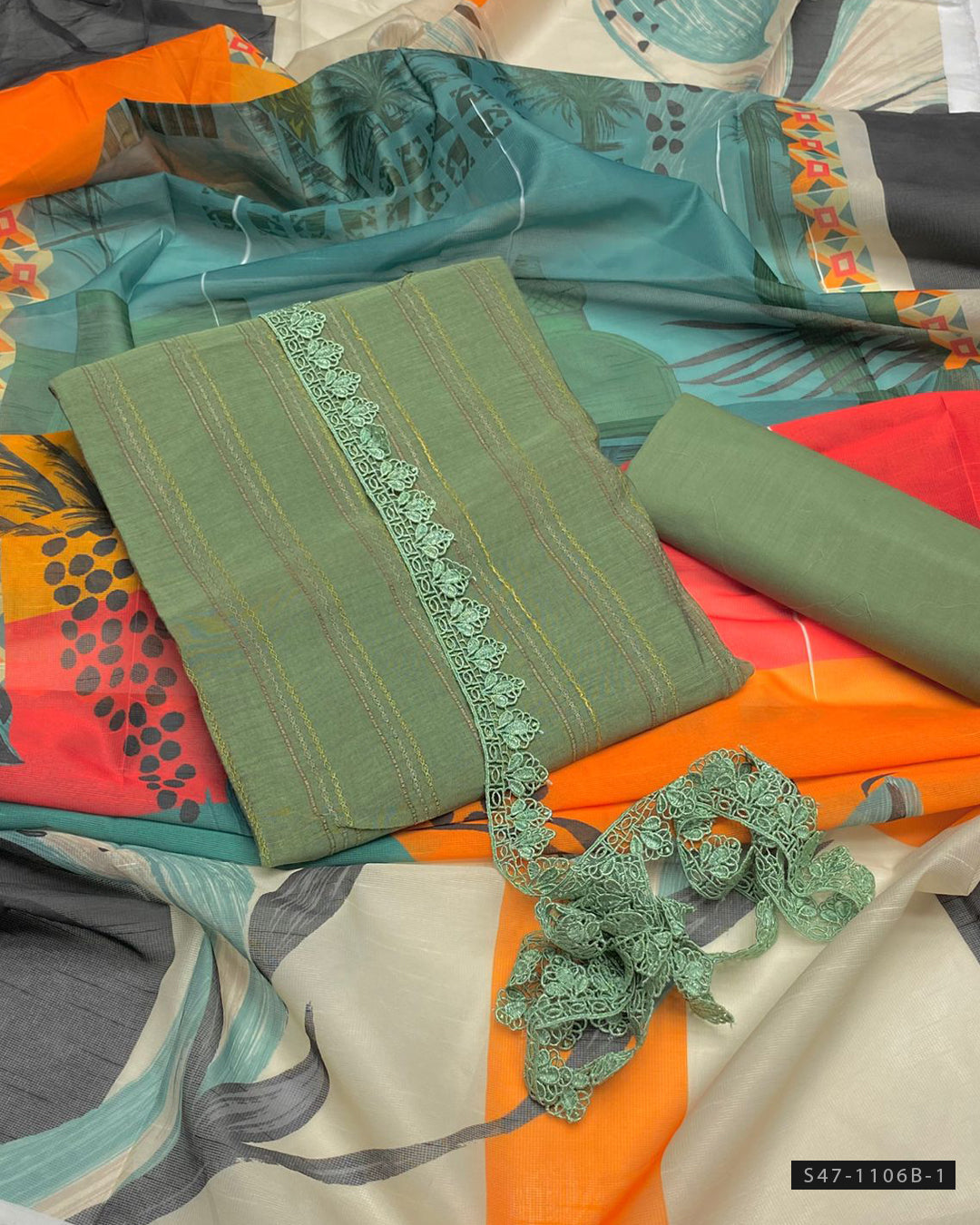 3 PC Unstitched Lawn Dress Collection