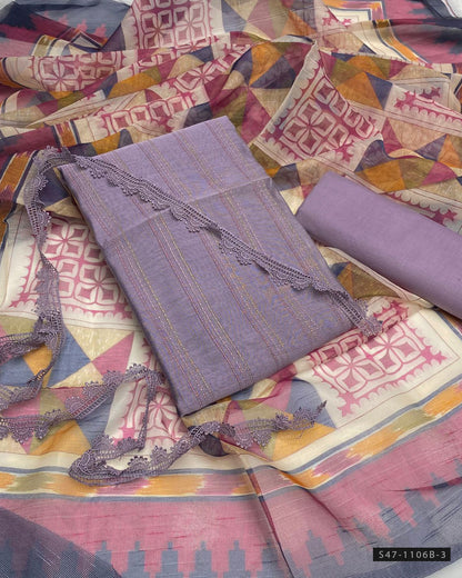 3 PC Unstitched Lawn Dress Collection