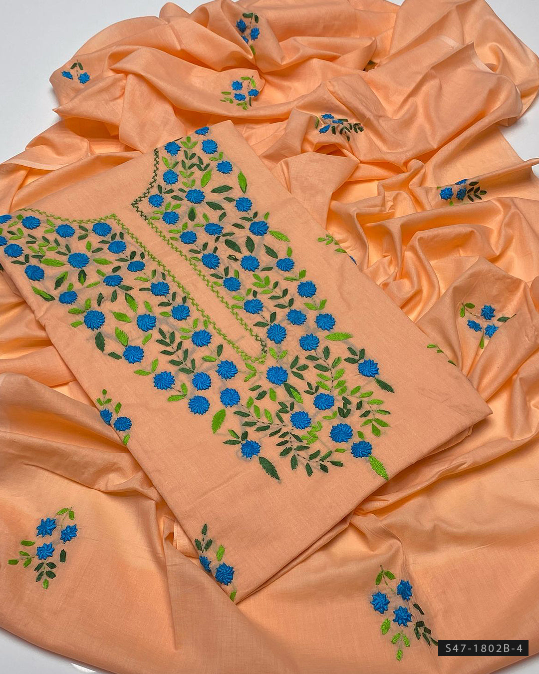 3 PC Unsticthed Hand Embroidered Lawn Collection