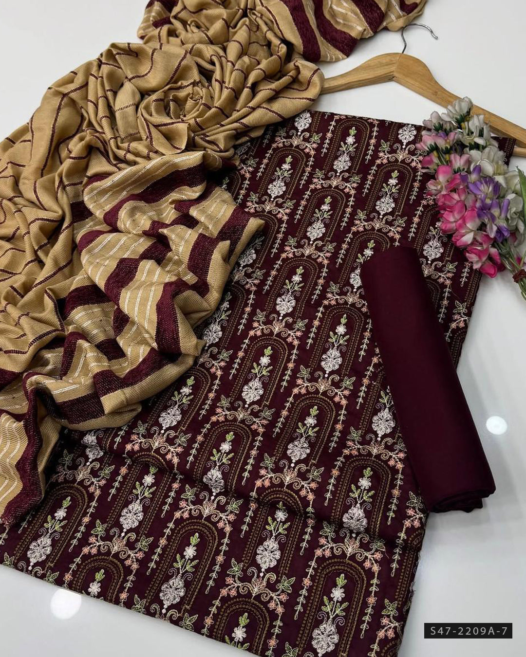 3 PC Unstitched Marina Linen Dress Collection