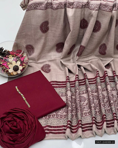3 PC Unstitched Dhanak Marina Dress Collection