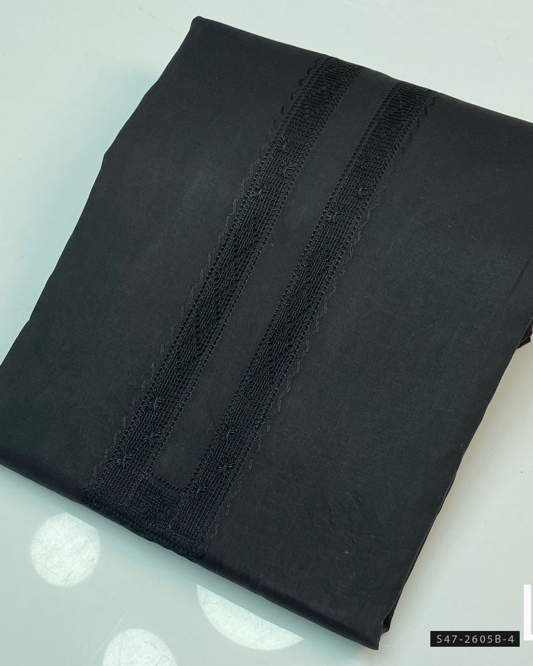 Unstitched Cotton Gents Shalwar Kameez with Taarkashi Work on Neck