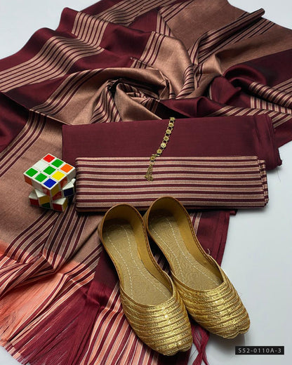3 PC Unstitched Banarsi Susi Dress Collection