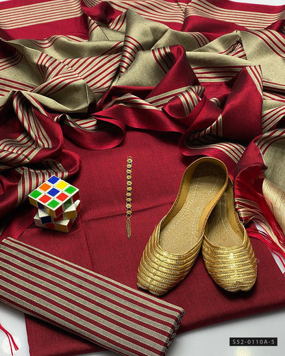 3 PC Unstitched Banarsi Susi Dress Collection