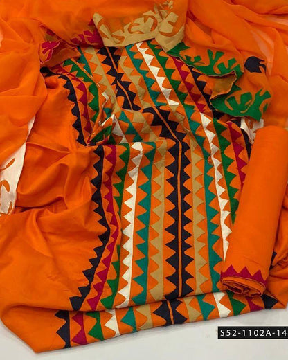 Handmade 3 PC Unstitched Lawn Dress