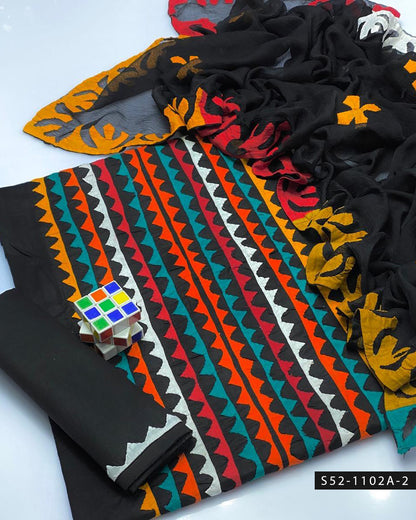 Handmade 3 PC Unstitched Lawn Dress