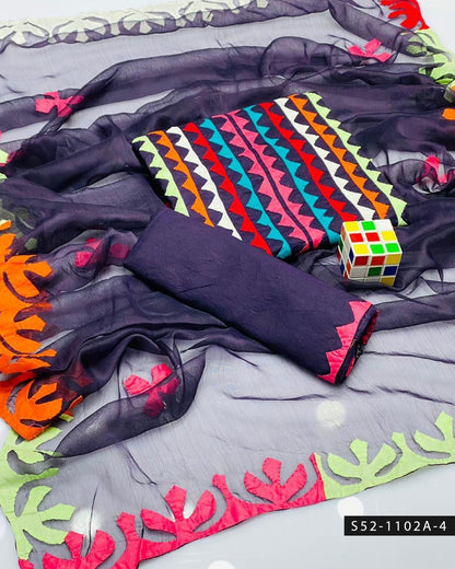 Handmade 3 PC Unstitched Lawn Dress