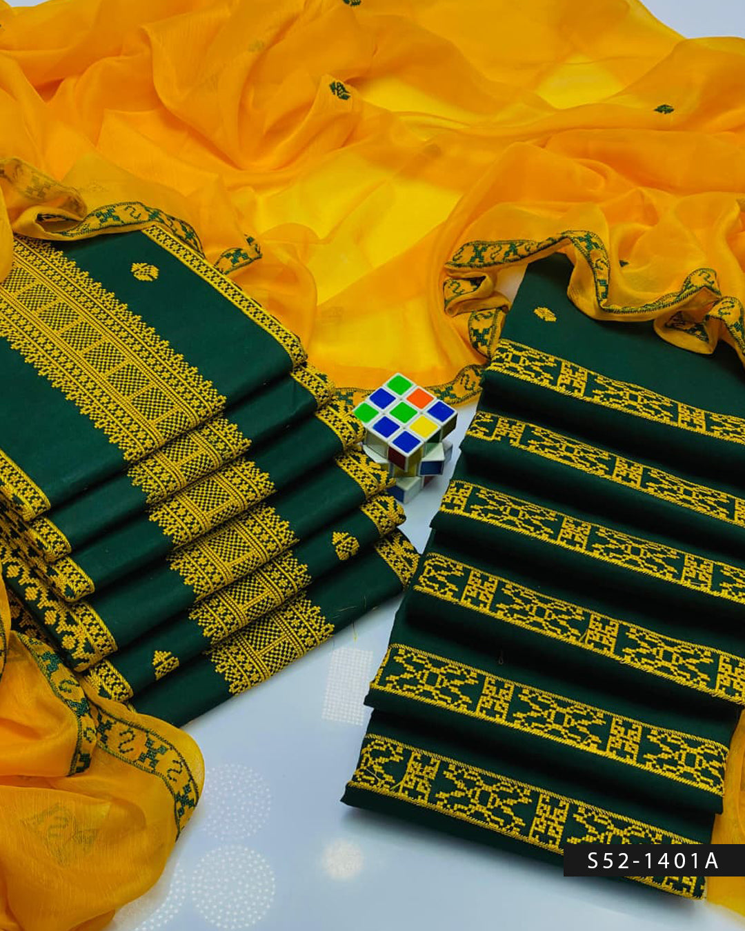 3 PC Unstitched Cotton Lawn Dress Collection