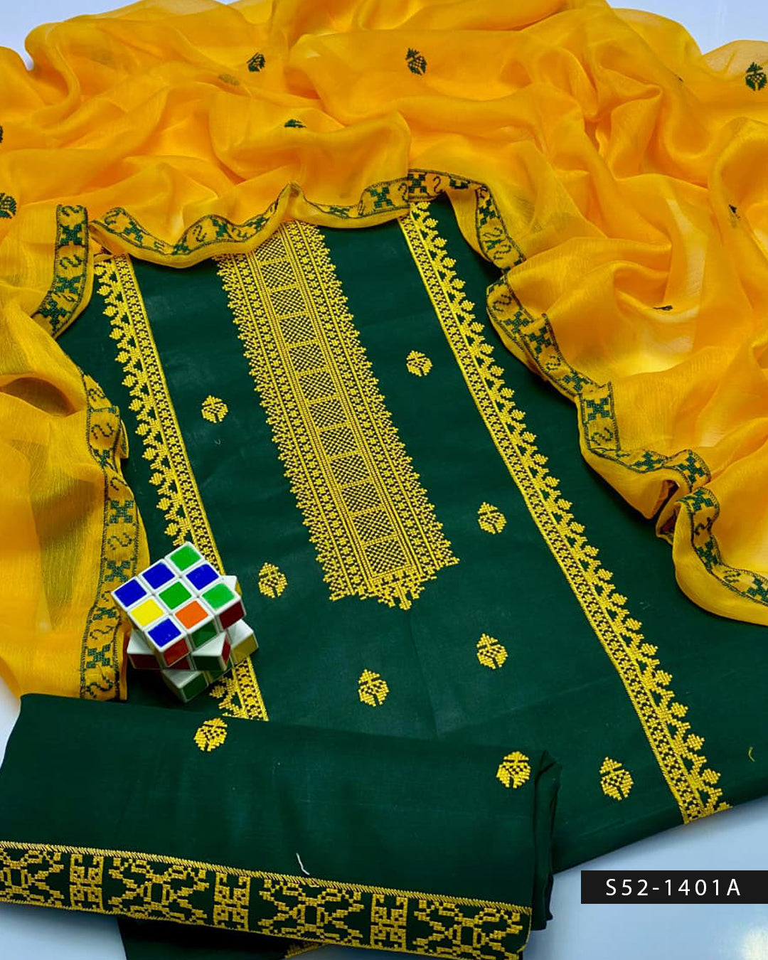 3 PC Unstitched Cotton Lawn Dress Collection