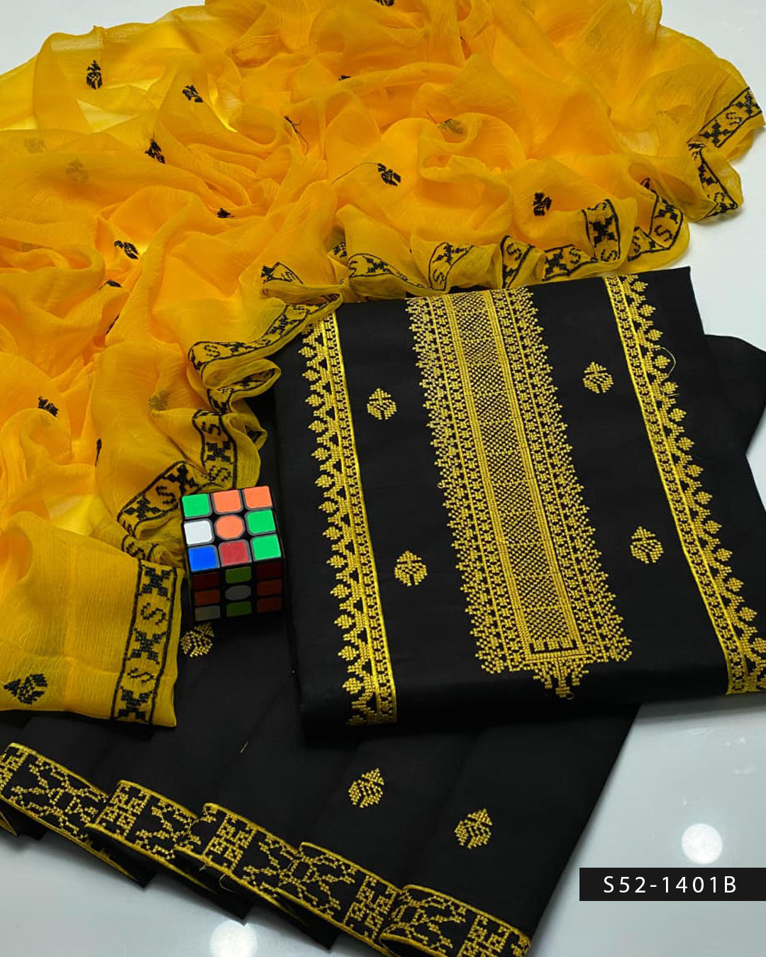 3 PC Unstitched Cotton Lawn Dress Collection