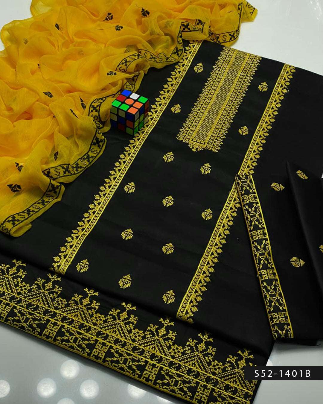 3 PC Unstitched Cotton Lawn Dress Collection