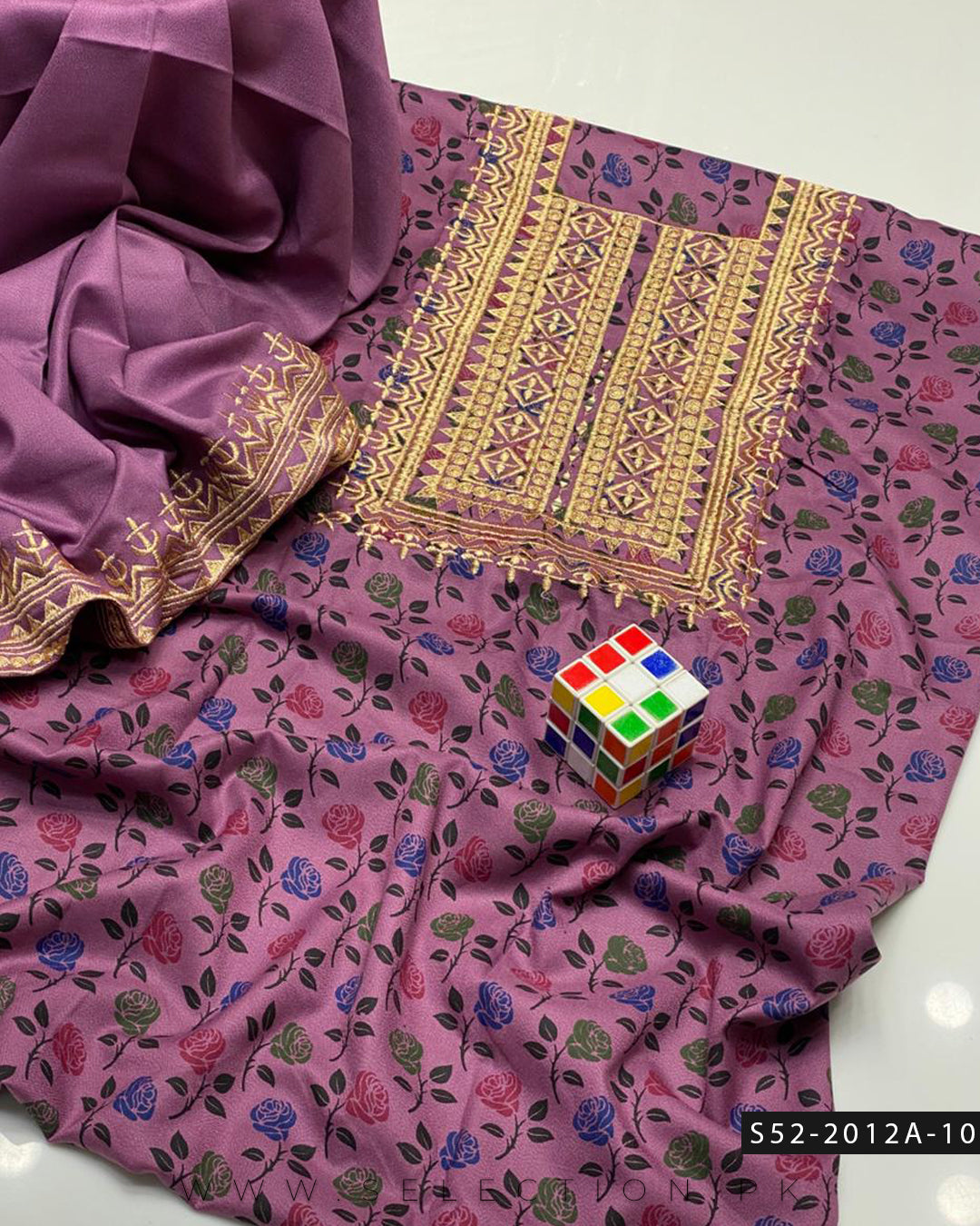 2 PC Unstitched Dhanak Marina Dress Collection