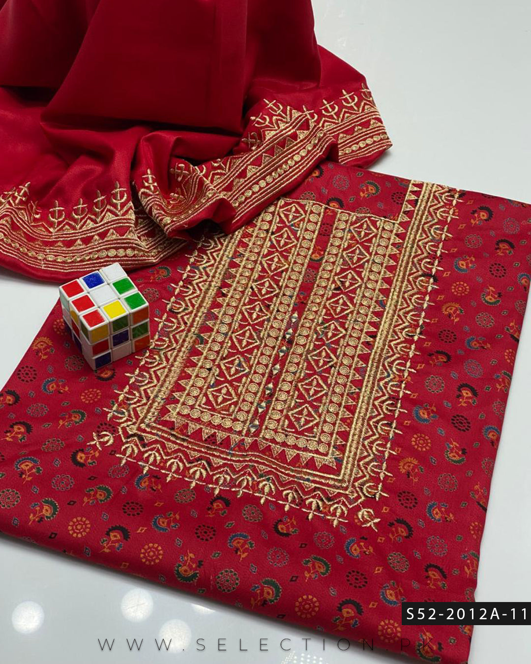 2 PC Unstitched Dhanak Marina Dress Collection