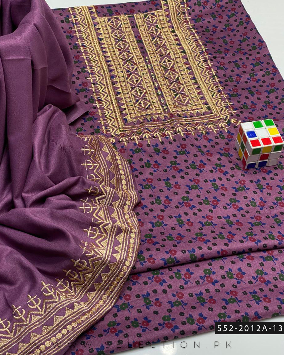 2 PC Unstitched Dhanak Marina Dress Collection