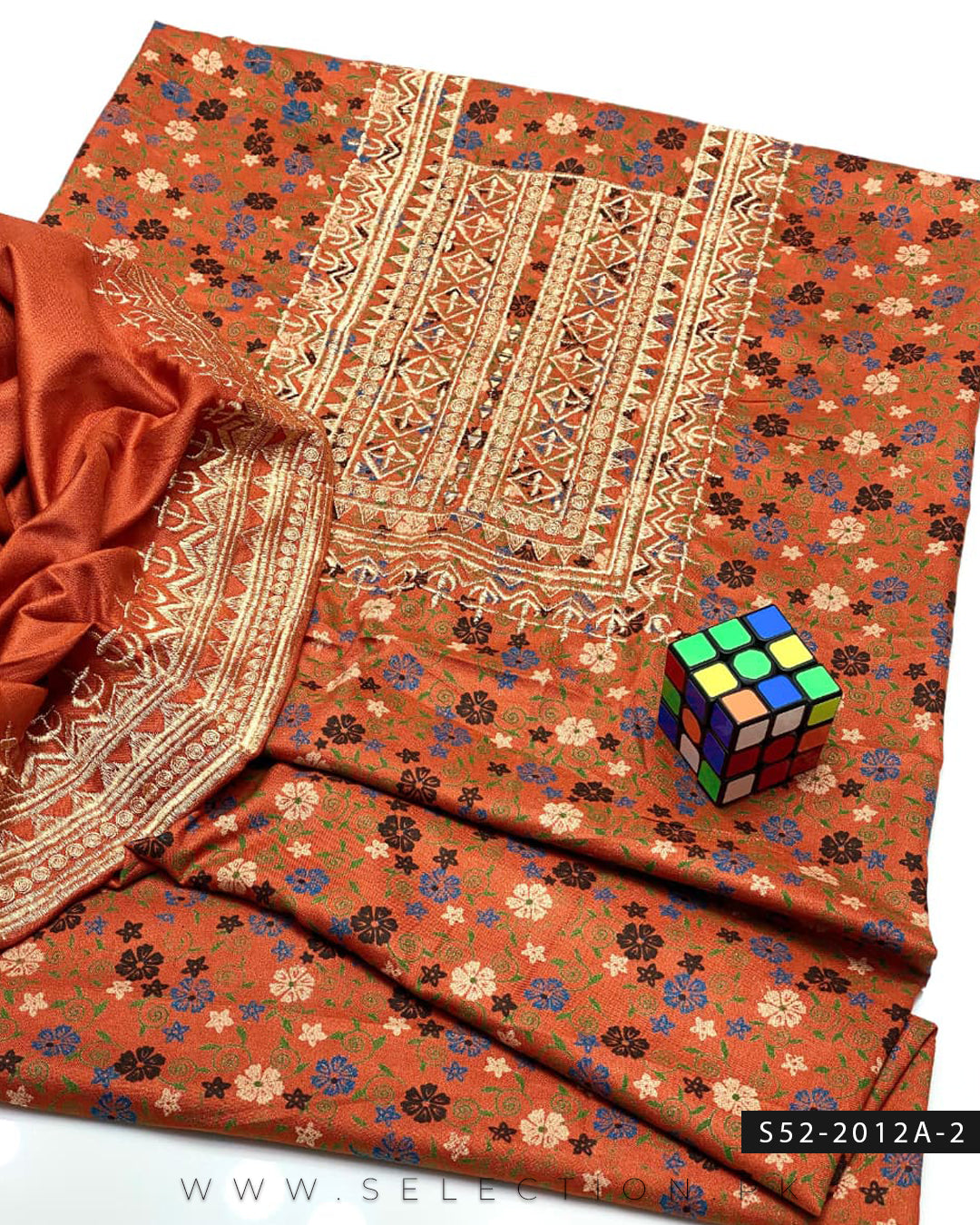 2 PC Unstitched Dhanak Marina Dress Collection