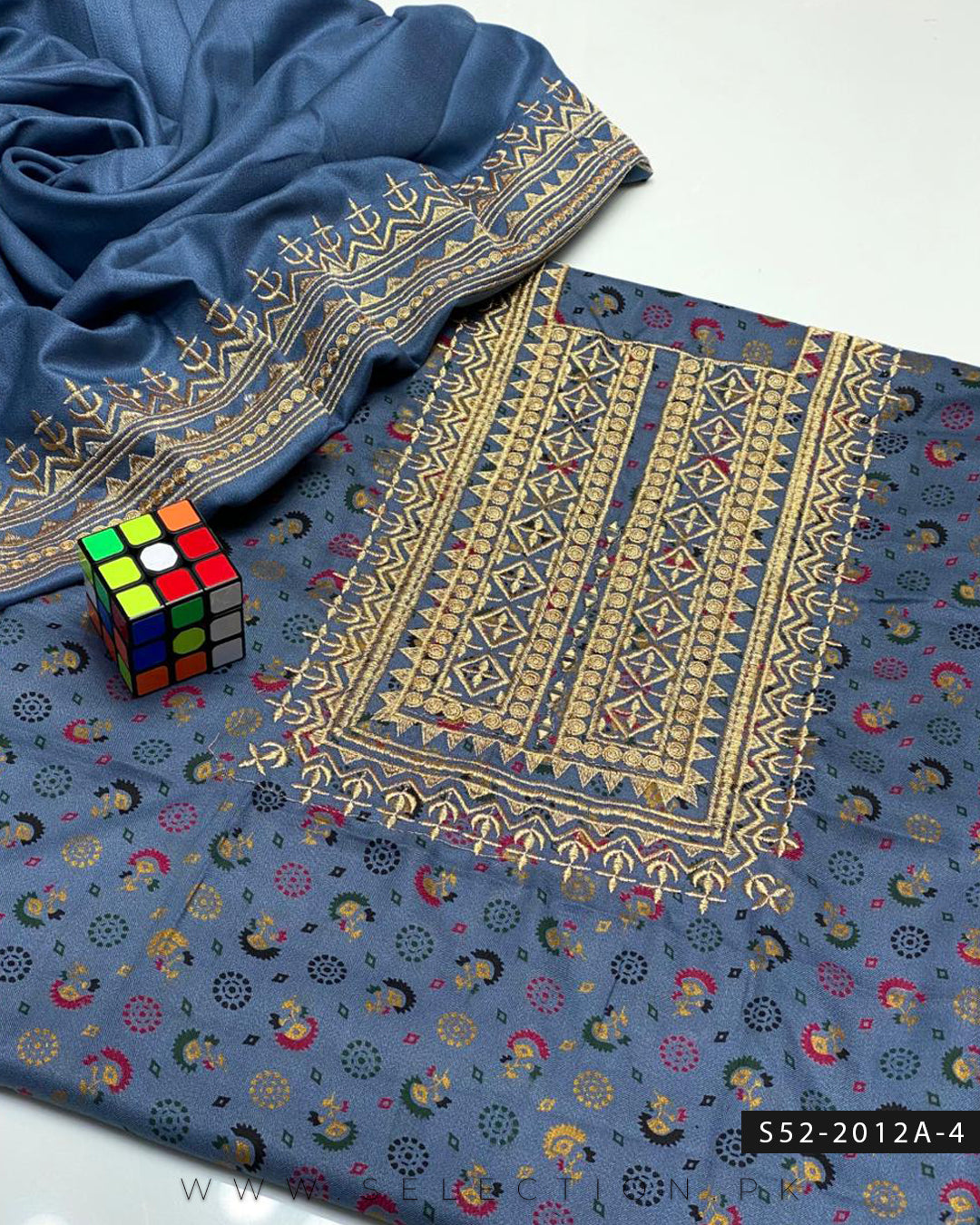 2 PC Unstitched Dhanak Marina Dress Collection