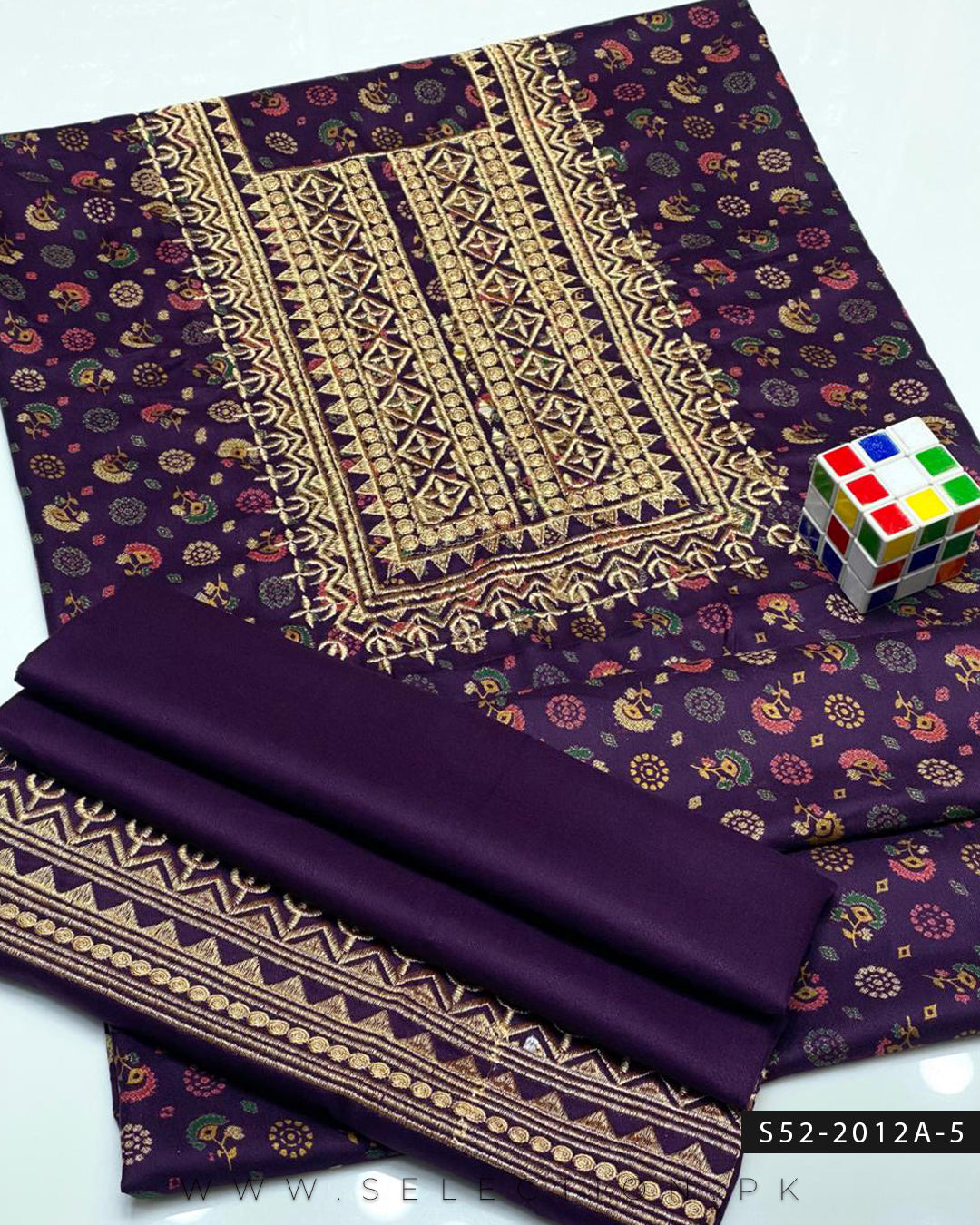 2 PC Unstitched Dhanak Marina Dress Collection