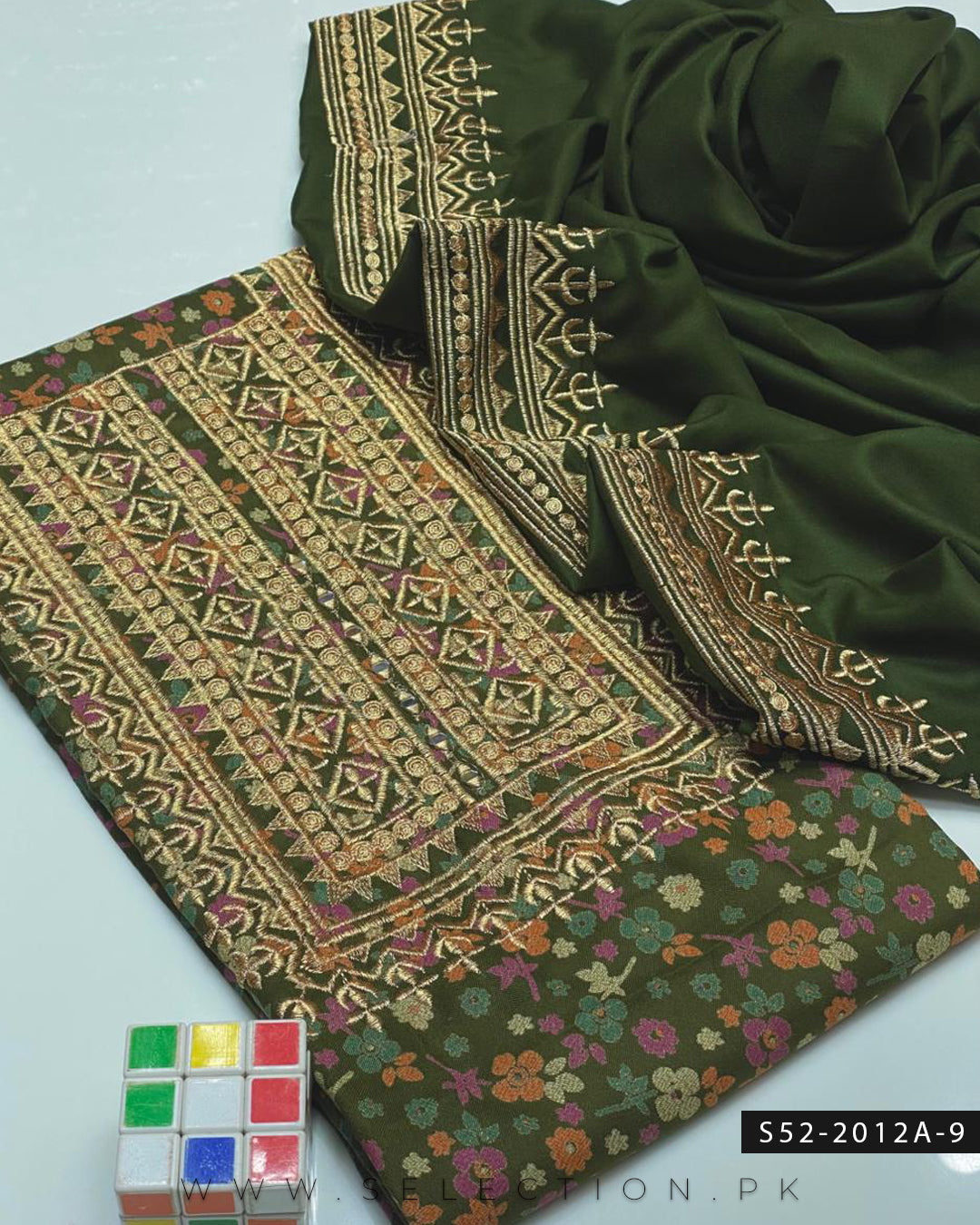 2 PC Unstitched Dhanak Marina Dress Collection