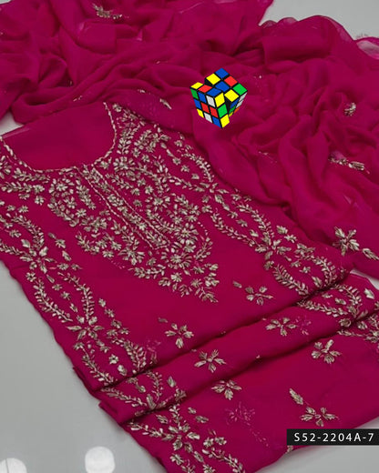 2PC Handmade LCD Gotta Work Dress with Panel Embroidery