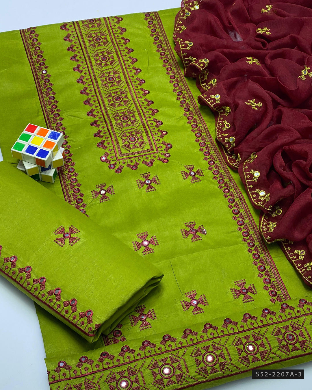 3 PC Unstitched Cotton Lawn Dress Collection